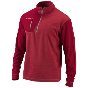 Columbia Omni-Heat Regulation 1/4 Zip, Pullover Rojos Para Hombre | 179342-ILS